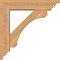 Ekena Millwork Legacy Traditional Smooth Bracket w/ Offset Brace, Western Red Cedar, 5 1/2"W x 22"D x 22"H BKT0604X22X22LEC01SWR - alternate 2
